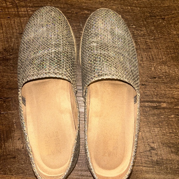 Metallic platform espadrilles. Naturalizer comfort women size 10 - Picture 3 of 4